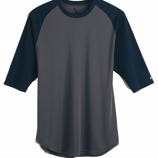 Men's B-Core Three-Quarter Sleeve Baseball T-Shirt Thumbnail