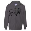 Unisex Ultimate Cotton® Full-Zip Hooded Sweatshirt Thumbnail